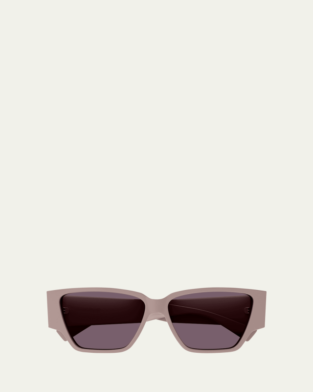 Logo Pink Acetate Butterfly Sunglasses